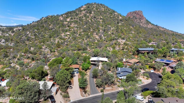 2009 Rocky Dells Dr, Prescott, AZ 86303 - aerial view of property's location featuring a mountain backdrop