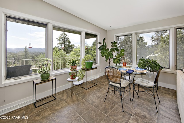 2009 Rocky Dells Dr, Prescott, AZ 86303 - sunroom featuring lofted ceiling and tile patterned floors