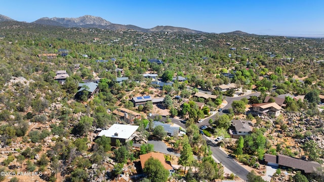 2009 Rocky Dells Dr, Prescott, AZ 86303 - aerial overview of property's location featuring mountains