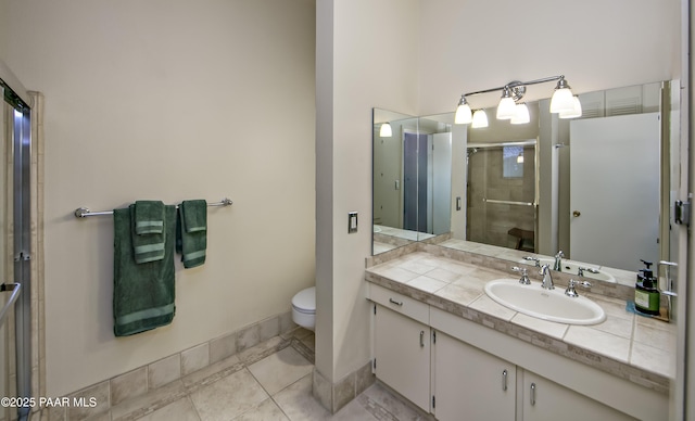 2009 Rocky Dells Dr, Prescott, AZ 86303 - bathroom featuring vanity, a shower stall, and tile patterned floors
