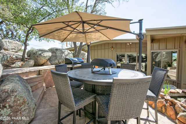 2009 Rocky Dells Dr, Prescott, AZ 86303 - view of patio / terrace featuring outdoor dining area and grilling area