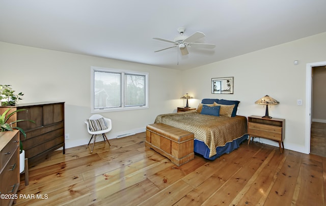 2009 Rocky Dells Dr, Prescott, AZ 86303 - bedroom featuring light wood-style flooring and a ceiling fan