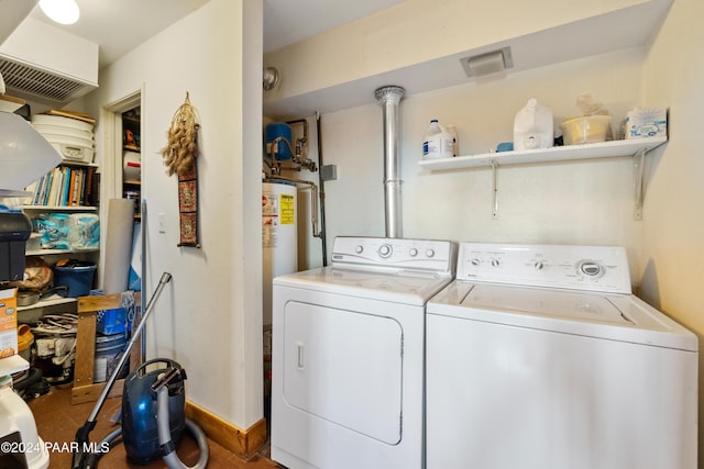 laundry area featuring independent washer and dryer