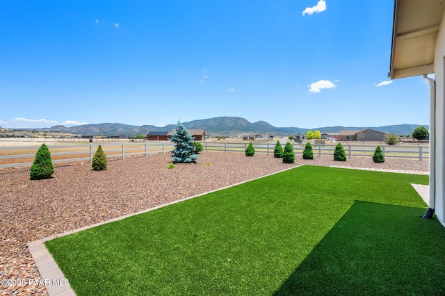 12612 E E Side Saddle Ln, Prescott Valley, AZ 86315 - fenced backyard with a mountain view
