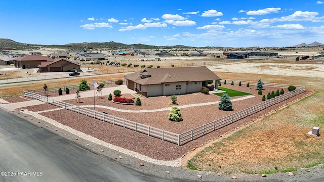 12612 E E Side Saddle Ln, Prescott Valley, AZ 86315 - aerial view of property and surrounding area featuring a mountain backdrop