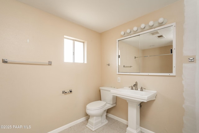 7555 W Wexford Dr, Wilhoit, AZ 86332 - bathroom with toilet and tile patterned flooring