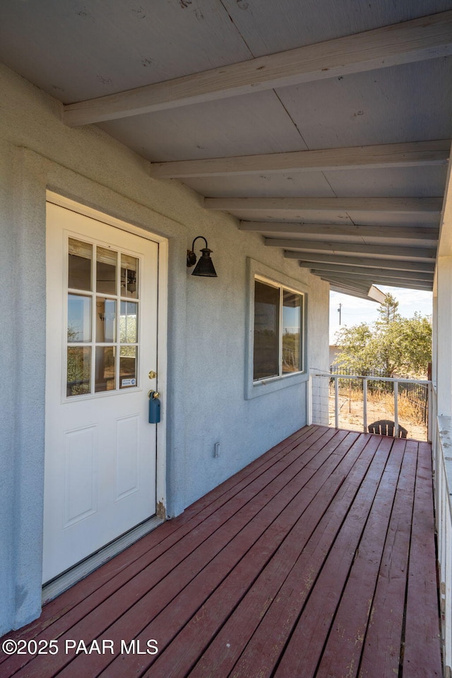 7555 W Wexford Dr, Wilhoit, AZ 86332 - view of wooden terrace