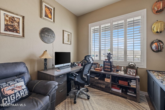 office space featuring healthy amount of natural light