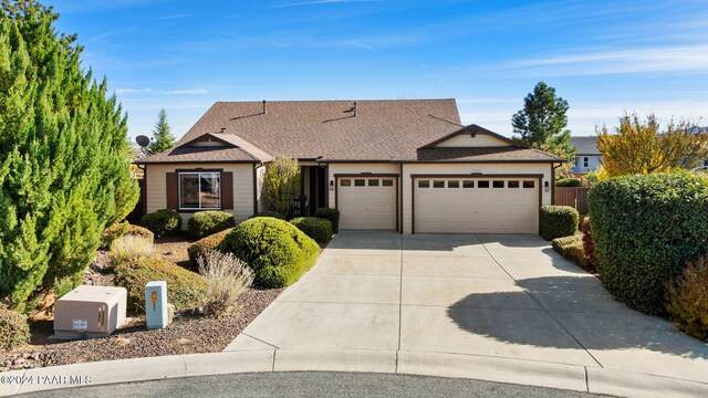 ranch-style house with a garage