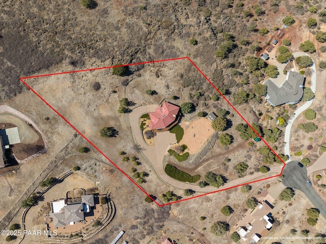 2751 Boone Ct, Prescott, AZ 86305 - aerial overview of property's location with property boundaries highlighted
