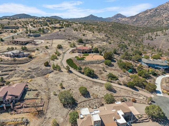 2751 Boone Ct, Prescott, AZ 86305 - aerial view of property's location with a mountainous background and a desert landscape