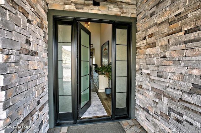 view of exterior entry
