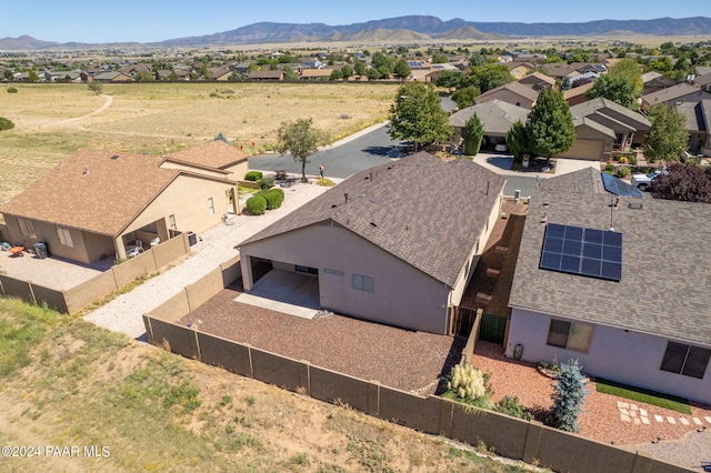 bird's eye view featuring a mountain view