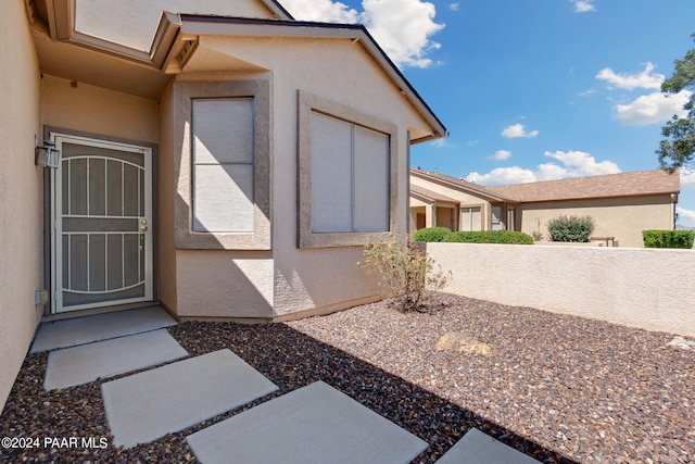 view of entrance to property