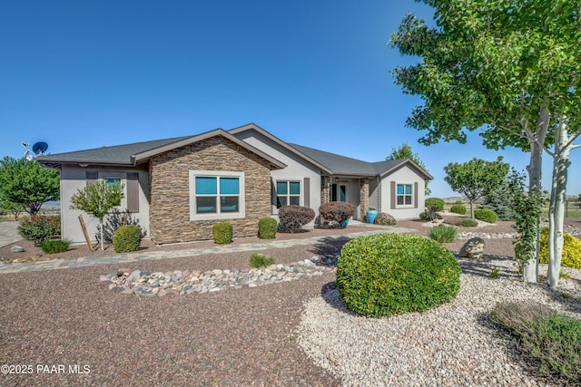 9150 N Whitney Way, Prescott Valley, AZ 86315 - single story home featuring stone siding and stucco siding