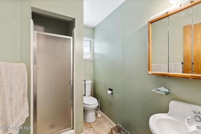 2403 Country Park Dr, Prescott, AZ 86305 - bathroom with a shower stall and tile patterned flooring