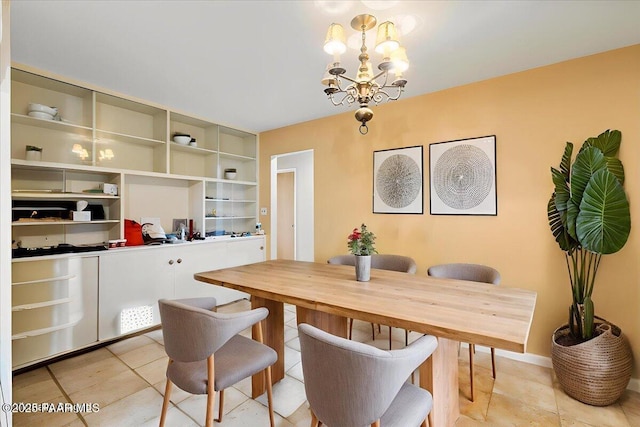 2403 Country Park Dr, Prescott, AZ 86305 - dining space featuring a chandelier and light tile patterned floors
