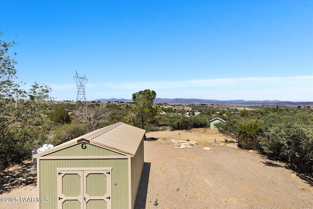 1485 S Pima Rd, Dewey-Humboldt, AZ 86327 - view of shed with a mountain view