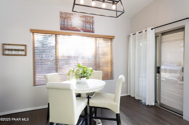 5882 N Gallery Ln, Prescott Valley, AZ 86314 - dining room with dark hardwood / wood-style flooring