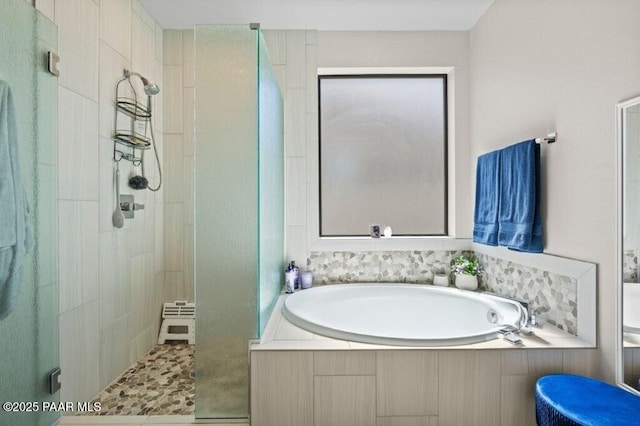 4947 Mclaury Dr, Prescott Valley, AZ 86314 - full bathroom featuring a stall shower and a bath
