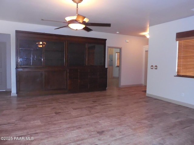3575 N Meadowlark Dr, Prescott Valley, AZ 86314 - empty room featuring ceiling fan, wood finished floors, baseboards, and electric panel
