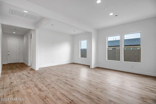3263 Iron King Cir, Prescott, AZ 86301 - unfurnished room with light wood-style flooring, recessed lighting, and baseboards