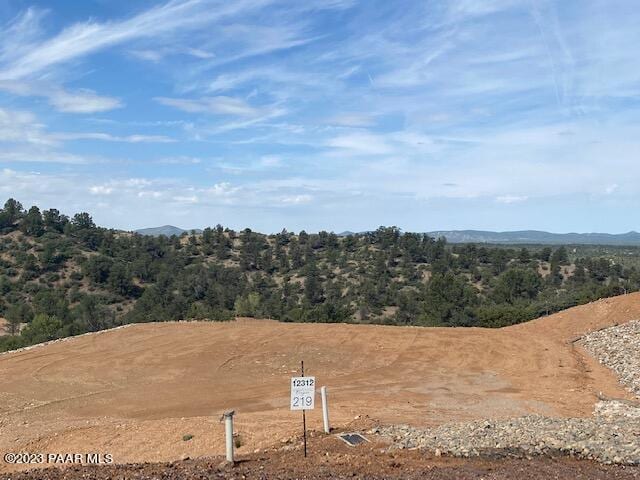 12312 N Otto Cir, Prescott, AZ 86305 - exterior space with a mountain view and a view of trees