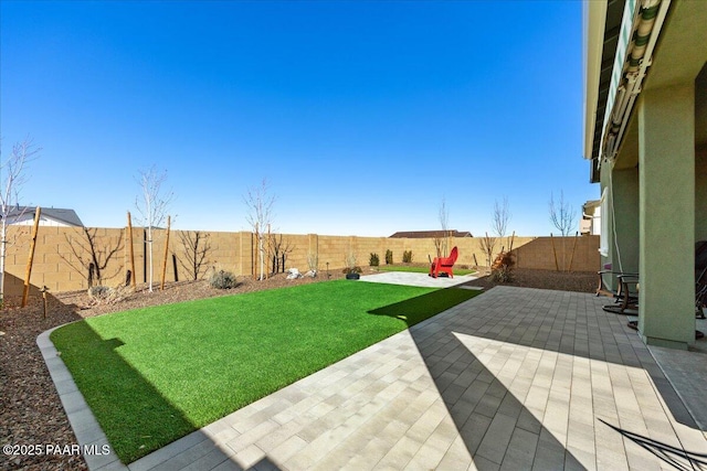 view of yard featuring a patio area