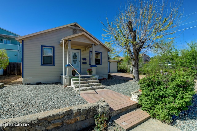 view of front of property