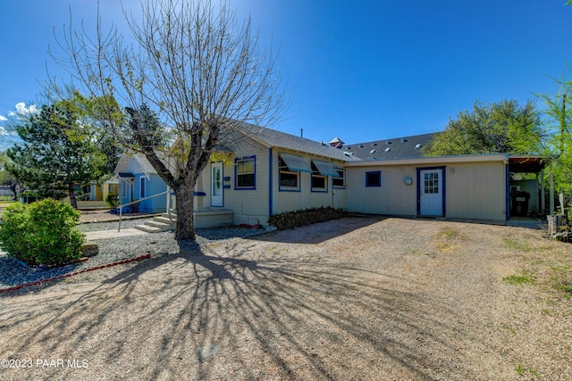 view of ranch-style home