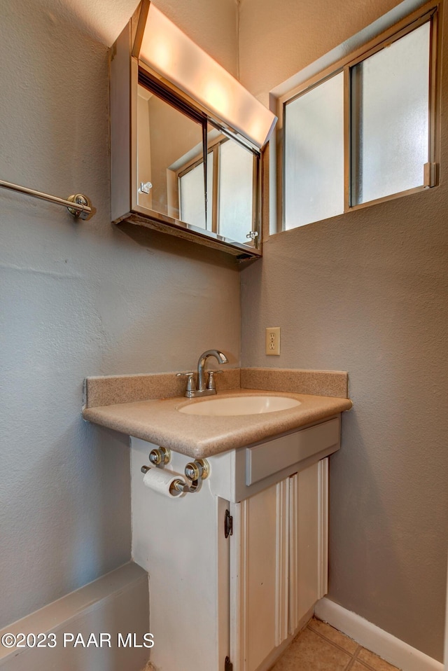 bathroom with vanity