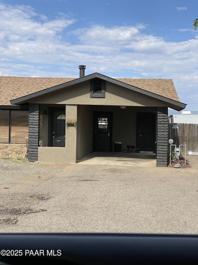 view of ranch-style home