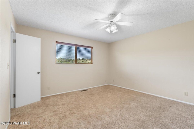 416 Hillcrest Dr, Prescott, AZ 86303 - carpeted empty room featuring a ceiling fan, a textured ceiling, and baseboards