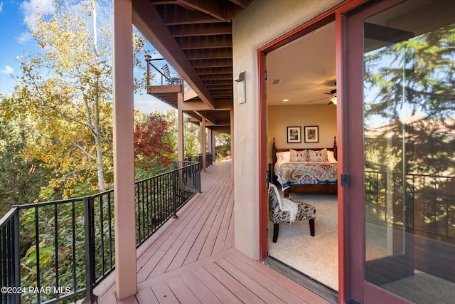 view of wooden terrace