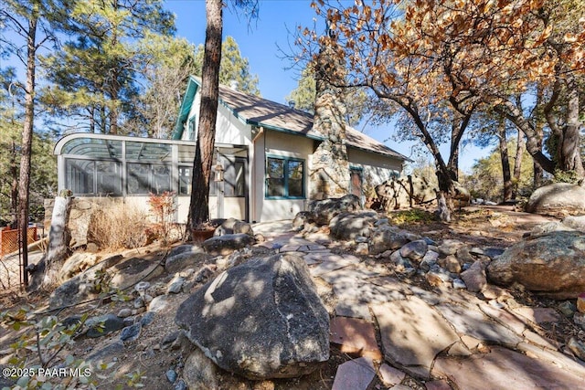 view of rear view of property