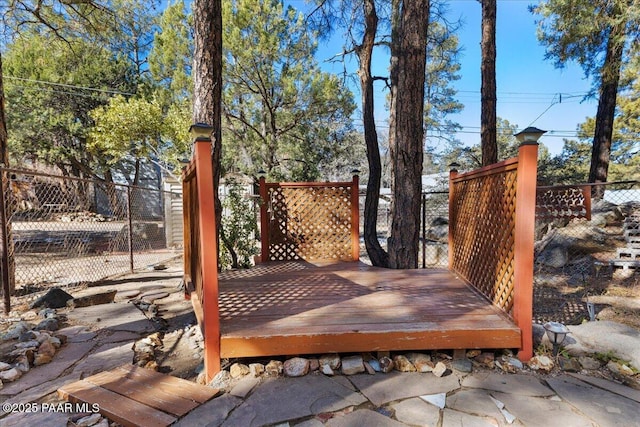 view of wooden terrace