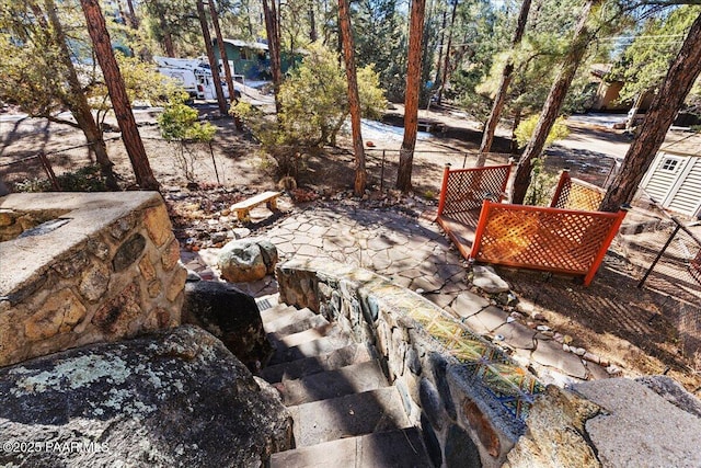 view of yard with a patio