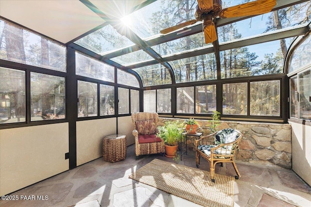 sunroom with a healthy amount of sunlight