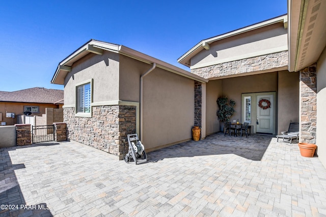 exterior space with a patio