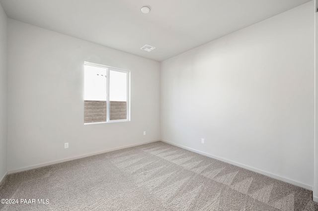 spare room with carpet floors