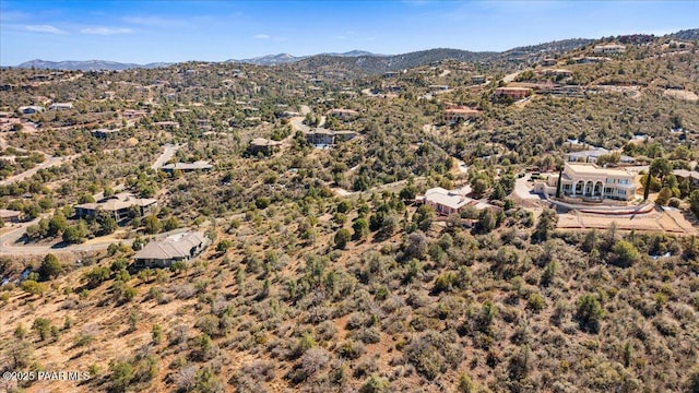 aerial view featuring a mountain view