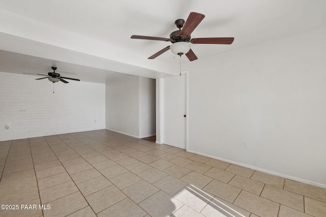 2615 W Red Tail Way, Prescott, AZ 86305 - spare room with ceiling fan and light tile patterned floors