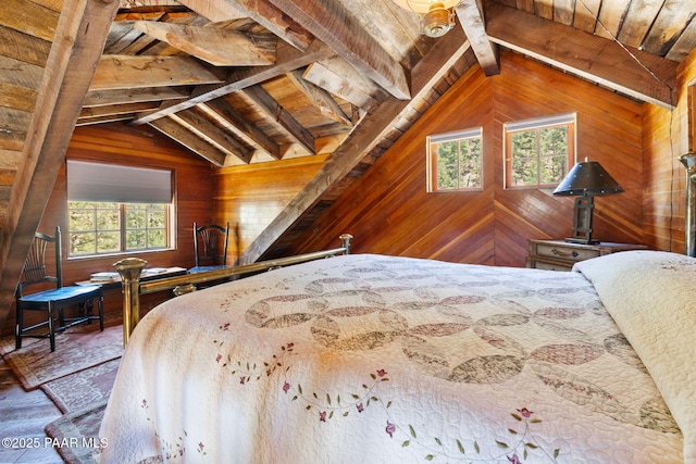 4555 E Combination Ln, Prescott, AZ 86303 - bedroom featuring wooden walls, wooden ceiling, and wood finished floors