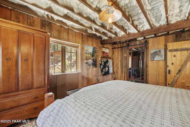 4555 E Combination Ln, Prescott, AZ 86303 - bedroom with wood walls