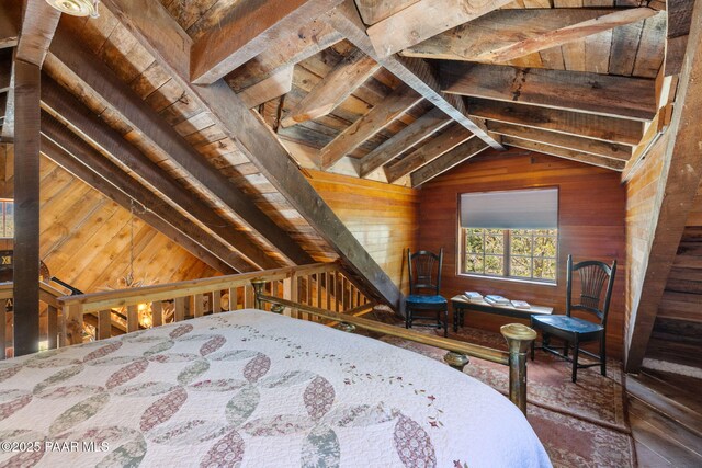 4555 E Combination Ln, Prescott, AZ 86303 - bedroom with wood walls