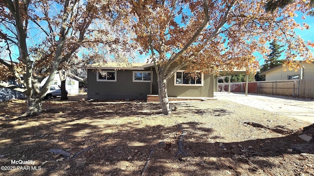 view of rear view of property