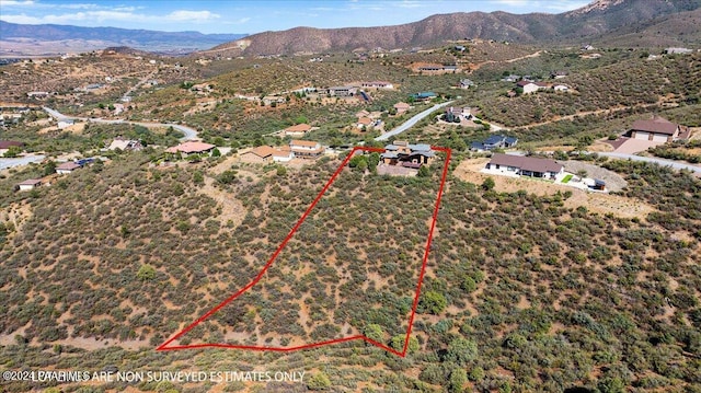 414 N Fitzmaurice Dr, Prescott, AZ 86303 - bird's eye view with a mountain view