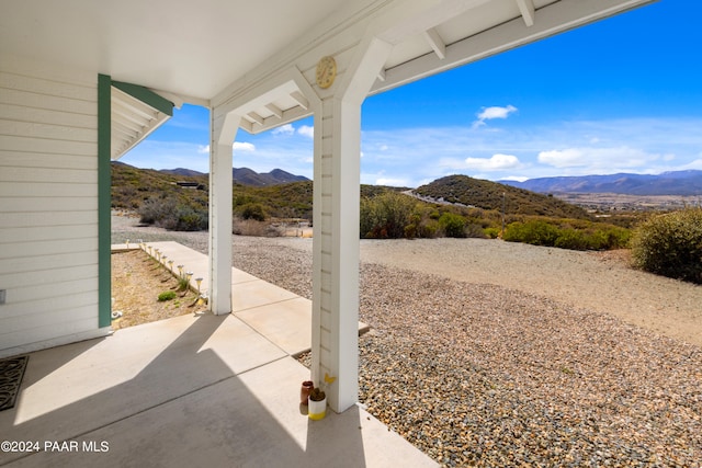 15015 E White Dr, Dewey-Humboldt, AZ 86327 - view of patio with a mountain view