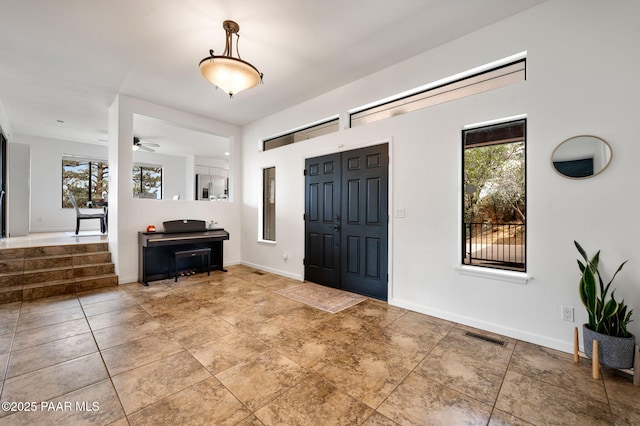 2008 Forest Hills Rd, Prescott, AZ 86303 - entrance foyer with plenty of natural light and ceiling fan