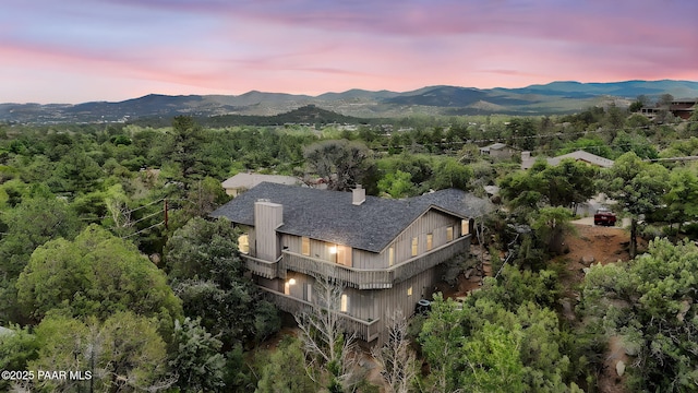 2008 Forest Hills Rd, Prescott, AZ 86303 - aerial view at dusk of a mountain view